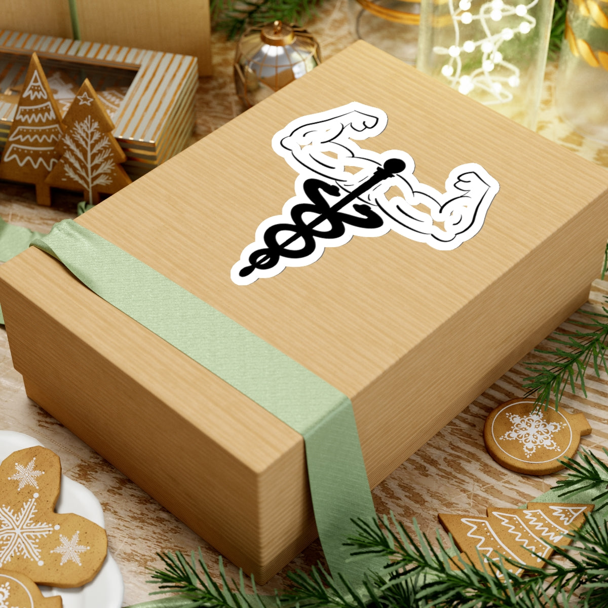 Black Kiss-Cut Stickers