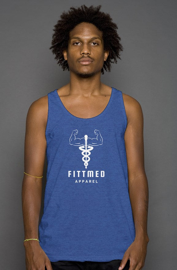 triblend tank royal blue
