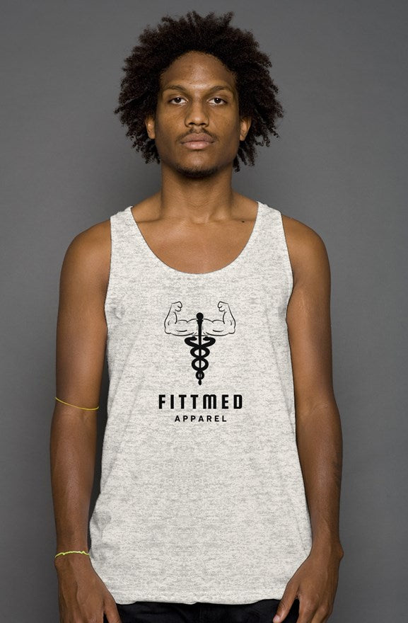 triblend tank white