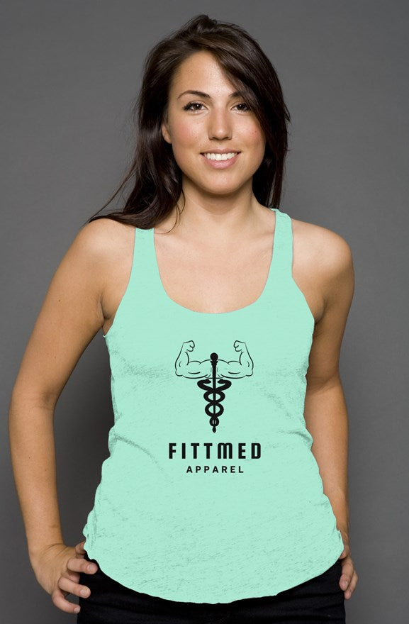 women's racerback tank mint