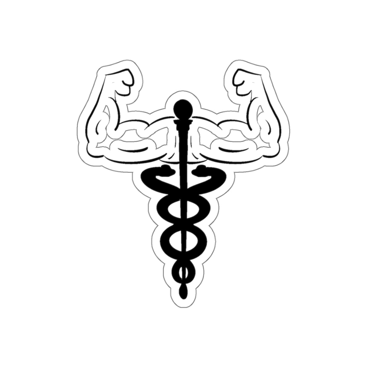 Black Kiss-Cut Stickers