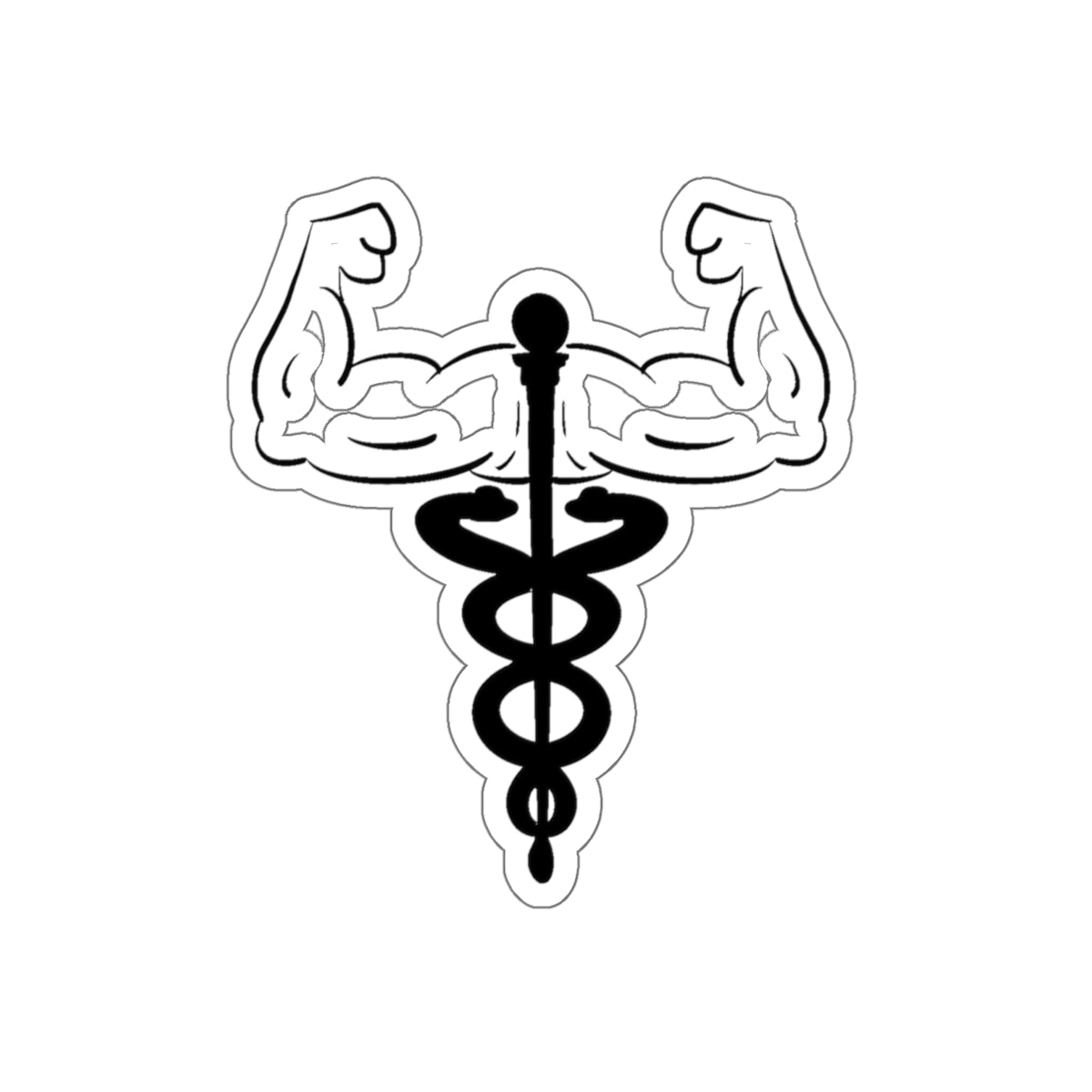 Black Kiss-Cut Stickers